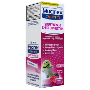Children's Stuffy Nose & Chest Congestion Liquid, Very Berry Flavor - packshot leftside