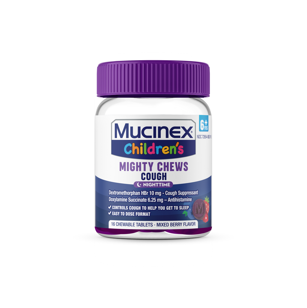 Children's Mighty Chews Nighttime Chewable Tablets, Mixed Berry Flavor