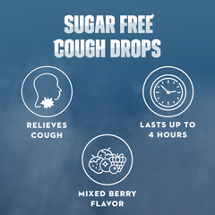 Instasoothe™ Sugar-Free Cough Drops, Mixed Berry Flavor