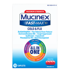 Mucinex Fast Max Cold Flu 10ct front
