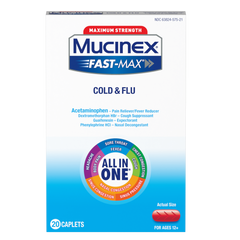 Mucinex Fast Max Cold Flu 20ct front