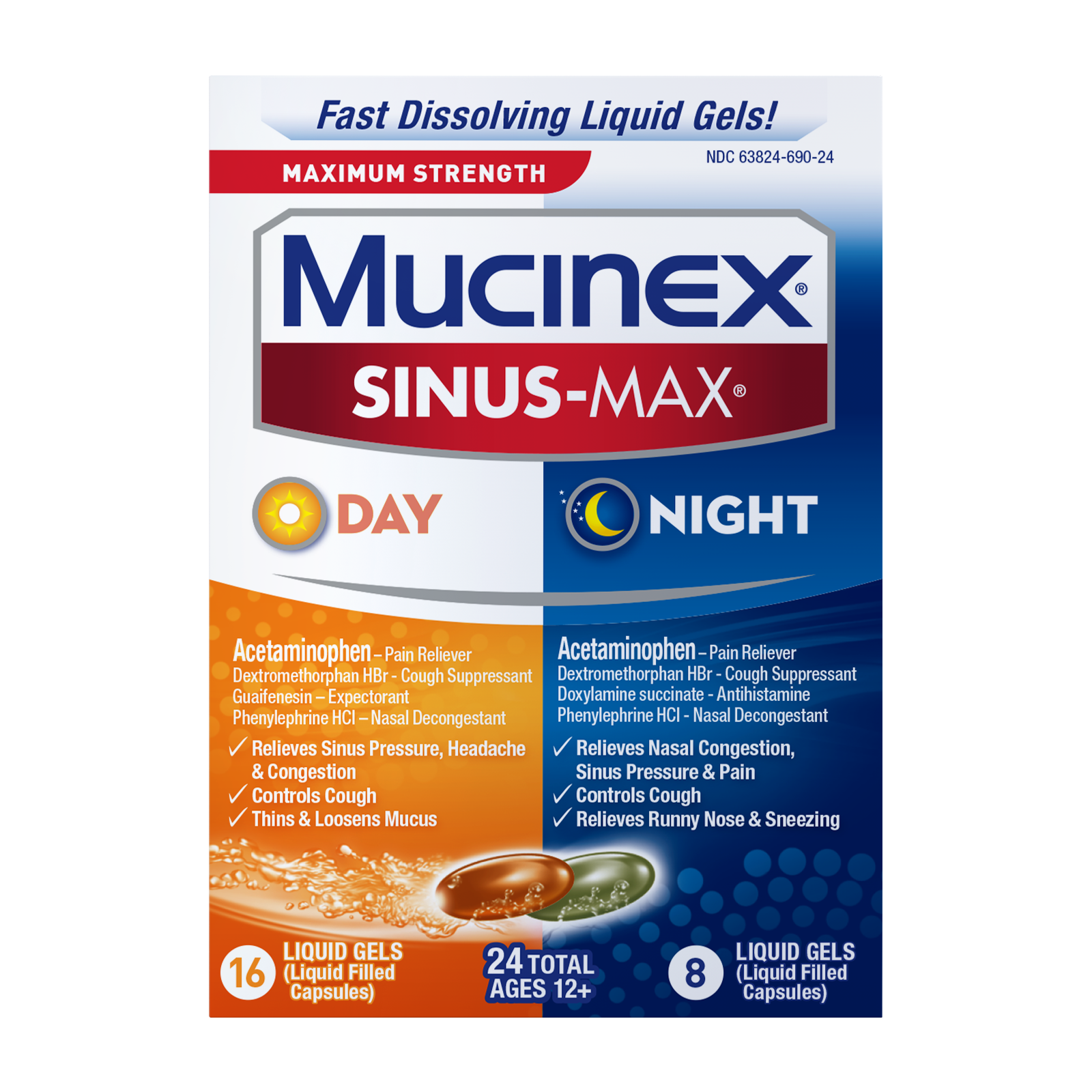 Maximum Strength Sinus-Max® Day & Night