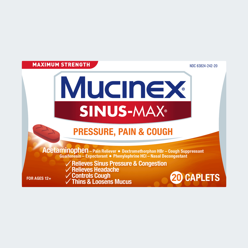 Maximum Strength Mucinex Sinus Max Pressure Pain And Cough Mucinex Usa