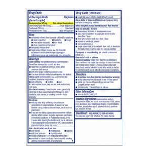 Maximum Strength Mucinex® Fast-Max® Cold & Flu Caplets drug facts and ingredients