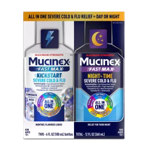 Maximum Strength Fast-Max® Kickstart Severe Cold & Flu (All-in-One) & Maximum Strength Fast-Max® Night Time Severe Cold & Flu (All-in-One) - 2x6 oz.