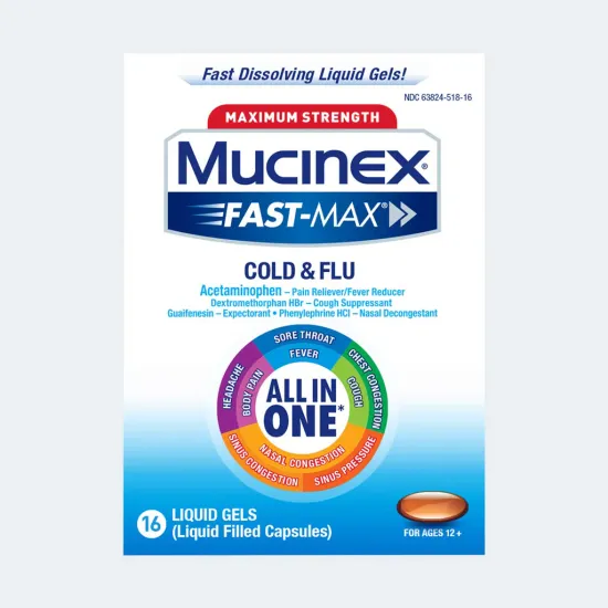 Maximum Strength Fast-Max® Cold & Flu (All-in-One) Liquid Gels